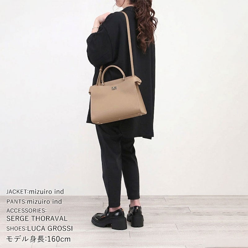 美品 michino PARIS ミチノパリ バッグ 2way 本革 MENBER限定SALE 