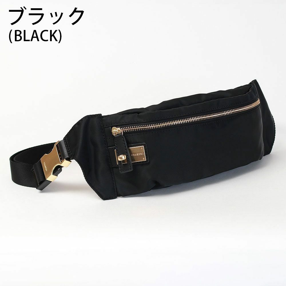 【美品】ORSETTO オルセット ナイロンボディバッグ ブラック ORSETTOORSETTO ボディバッグ ナイロン FORTE オルセット 01-089-01
