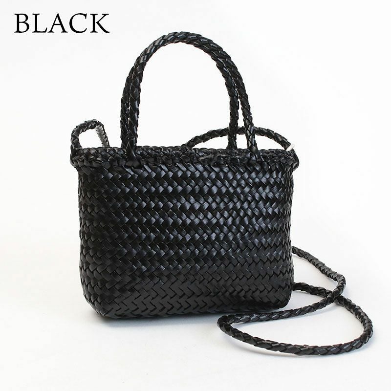 Dragon バッグ Dragon Diffusion - Santa Croce Big Pearl Woven Leather Bag