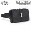 スクラッチ型押しヴィンテージブラック
