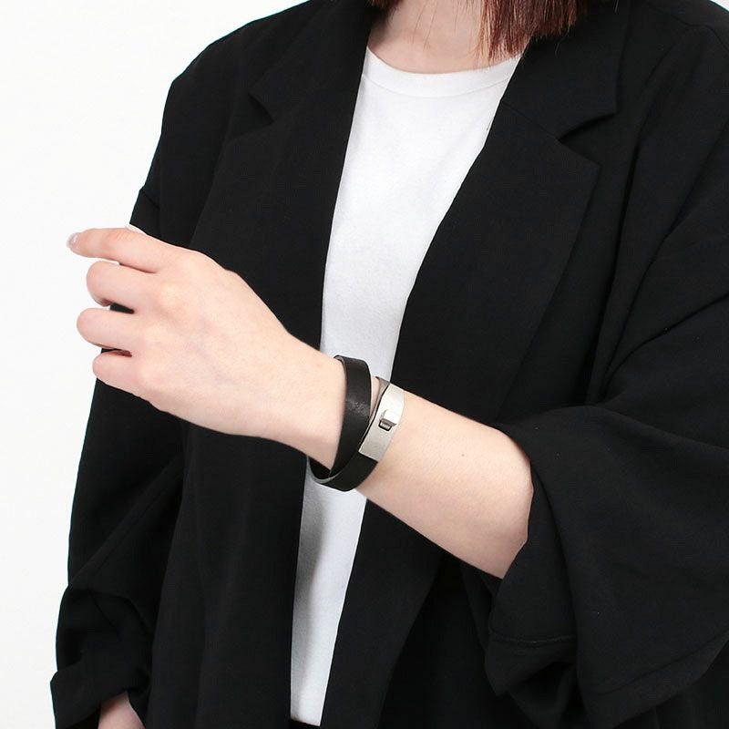 【値下げ】M.U.L ブレスレット 洗い加工ブラック エムユーエル M.U.L. エムユーエル ブレスレット MUL-011 【クーポン対象外】 | jolisac