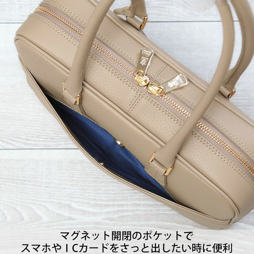 ADMJ バッグ シュリンク ボストンバッグ 28cm エーディーエムジェイ