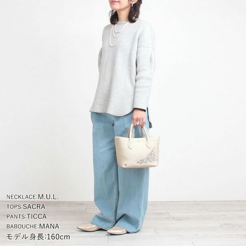 ADMJ トートバッグ 20cm モーツァルト クリスタル 23WS01109SV | jolisac