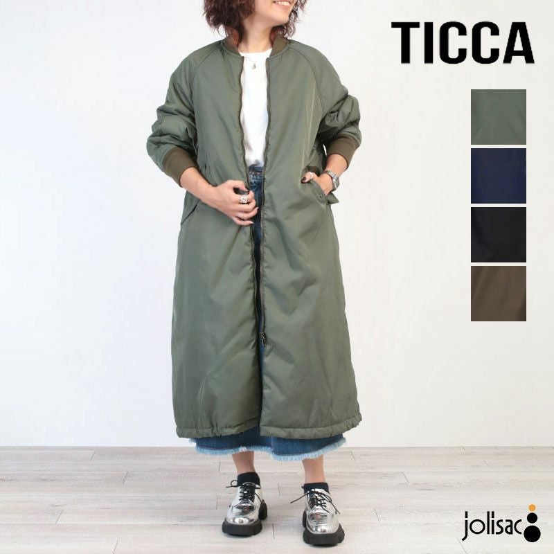 TICCA ティッカ MA-1コート ロング丈 TBEA-053 | jolisac