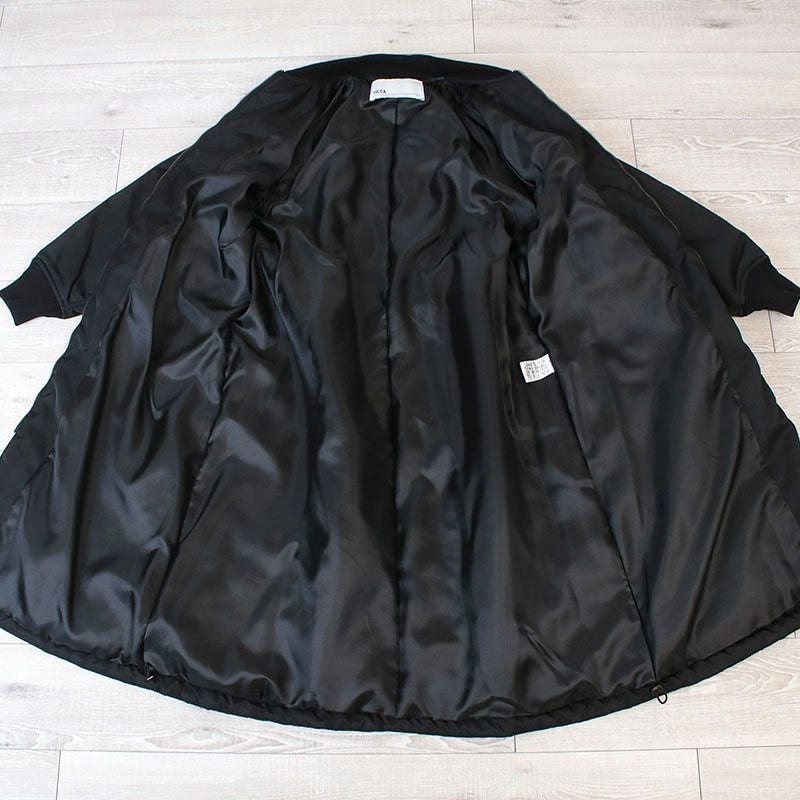 24AW TICCA/ティッカ ロングMA-1 BLACK TICCA ティッカ MA-1コート ロング丈 TBEA-053 | jolisac