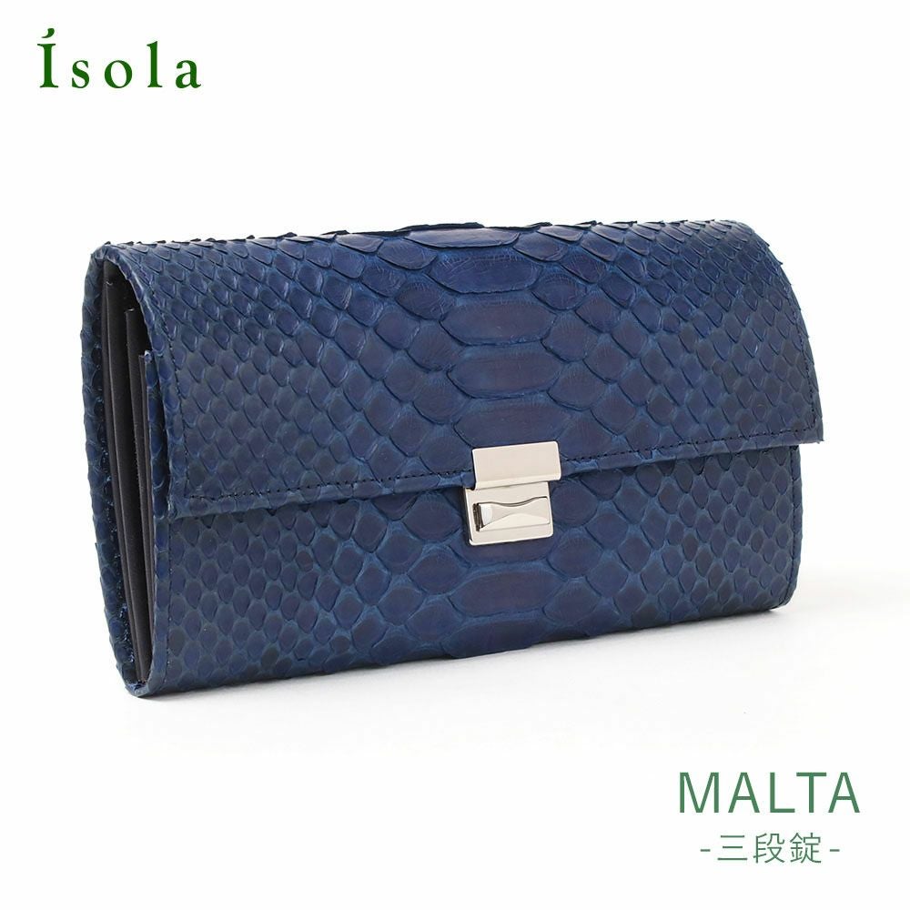 isola 財布 ギャルソン MALTA 藍 2002 アイソラ | jolisac