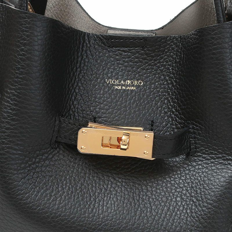 ベルトトートブラック金具ディテール画像