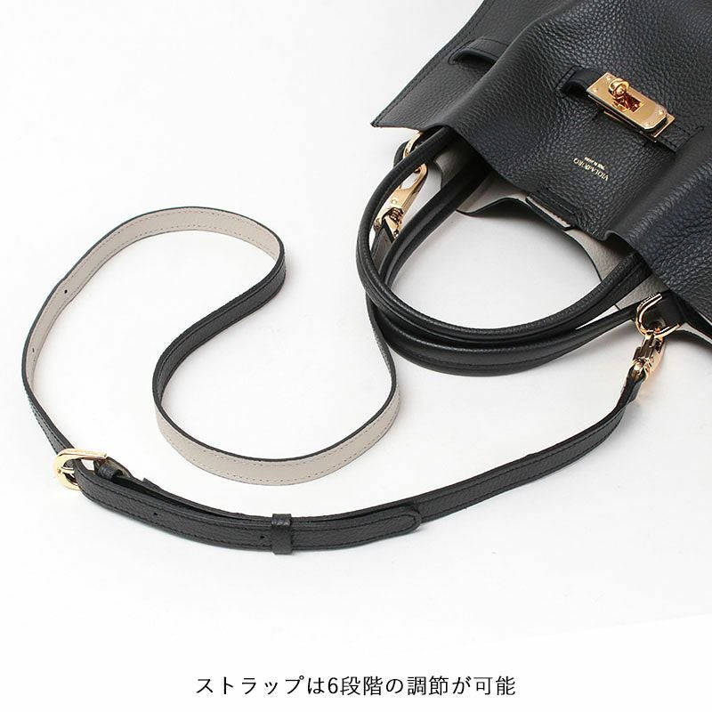 ベルトトートブラックストラップ画像