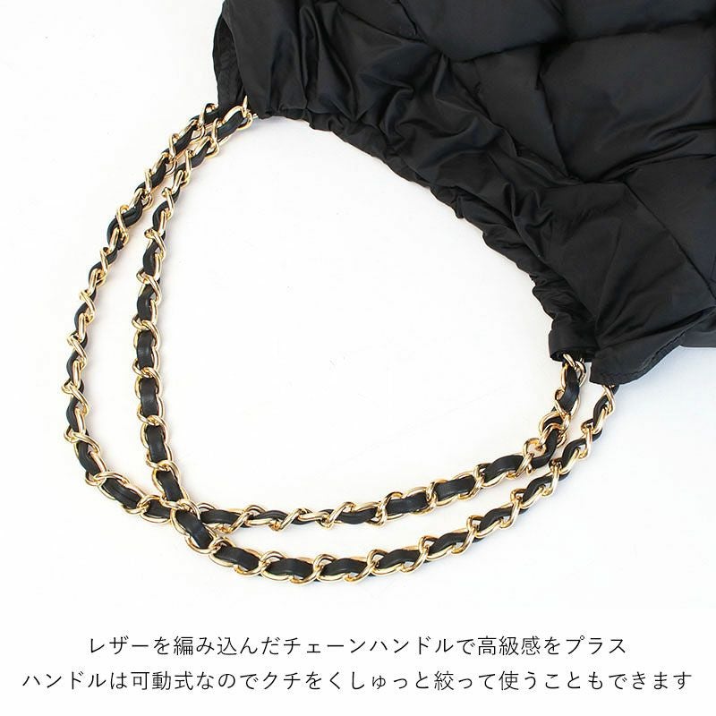 VIOLAd'ORO ヴィオラドーロ バッグ ナイロンメッシュ チェーンハンドル