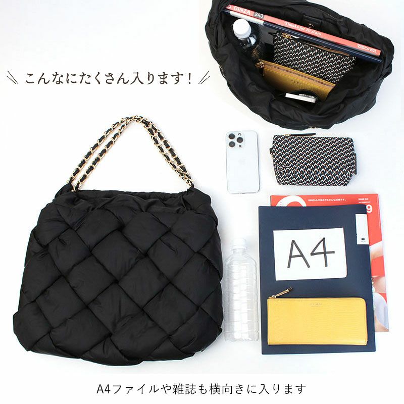 VIOLAd'ORO ヴィオラドーロ バッグ ナイロンメッシュ チェーンハンドル