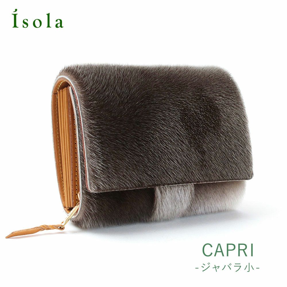 isola 財布 ジャバラ小 CAPRI アザラシ 2208 アイソラ | jolisac