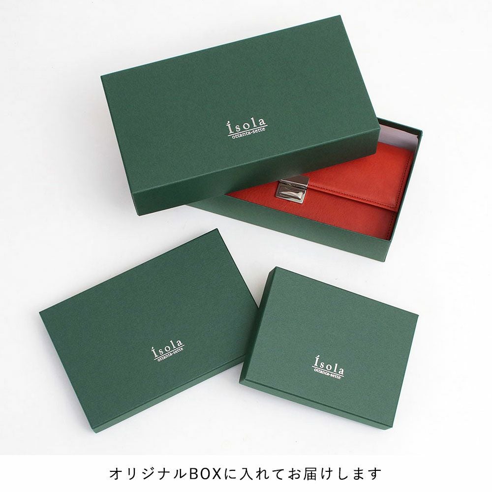 美品　アイソラ　二つ折り財布　アザラシ　ジャバラ　アコーディオンタイプ isola 財布 ジャバラ小 CAPRI アザラシ 2208 アイソラ | jolisac