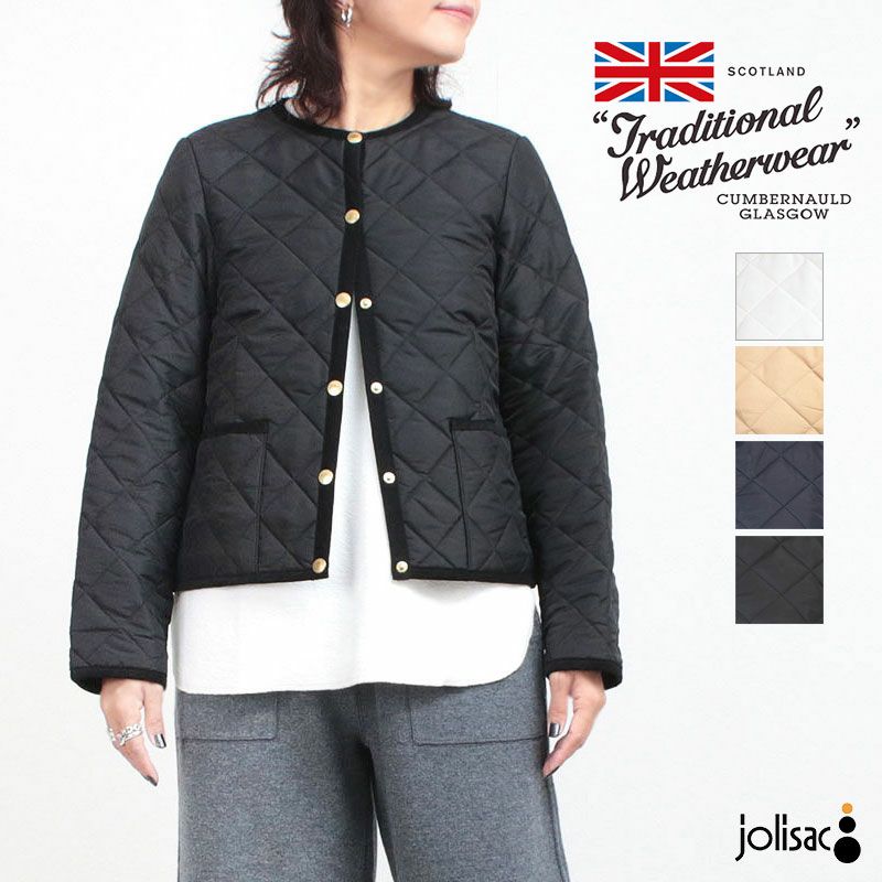 未使用タグ付★トラディショナル ウェザーウェア アークリー ノーカラージャケット TRADITIONAL WEATHERWEAR アウター ARKLEY アークリー ノーカラー