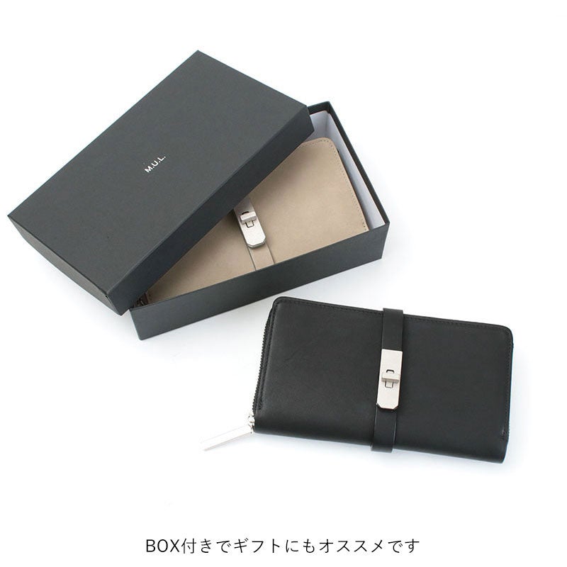 m.u.l ロングウォレット 長財布 エムユーエル ラウンドロングウォレット MUL MUL-009 メンズ