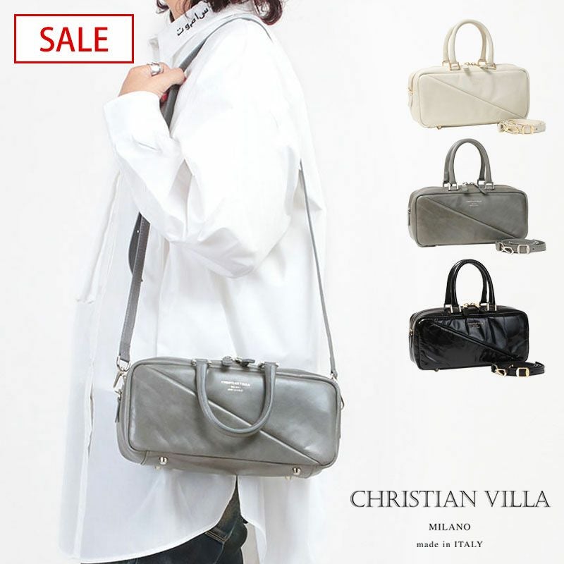 20%OFF】 CHRISTIAN VILLA クリスチャンヴィラ スクエアボストン 2WAY