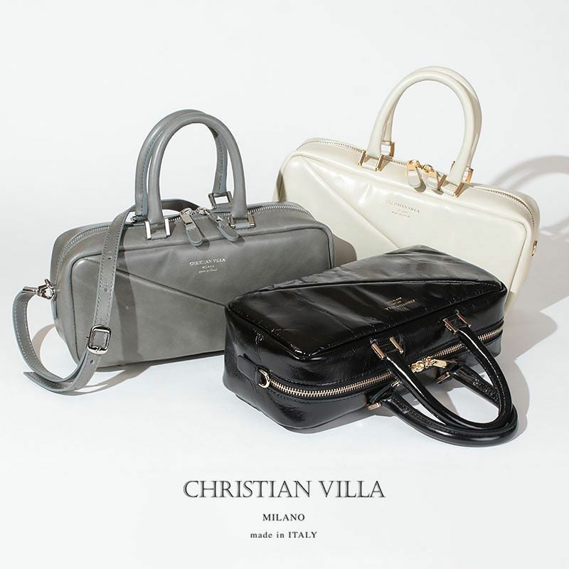 20%OFF】 CHRISTIAN VILLA クリスチャンヴィラ スクエアボストン 2WAY