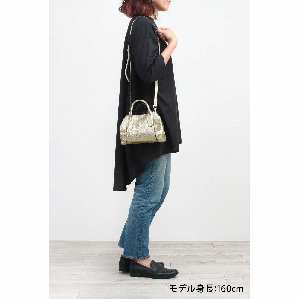 リパーニ　フリルショルダーバッグ　イエロー　美品 美品】RIPANI（リパーニ）イエローフリルバッグ - メルカリ