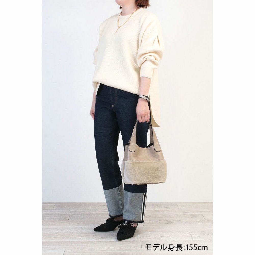 RIPANI リパーニ バッグ ムートンコンビ ANNA 2WAY Mサイズ I544OV