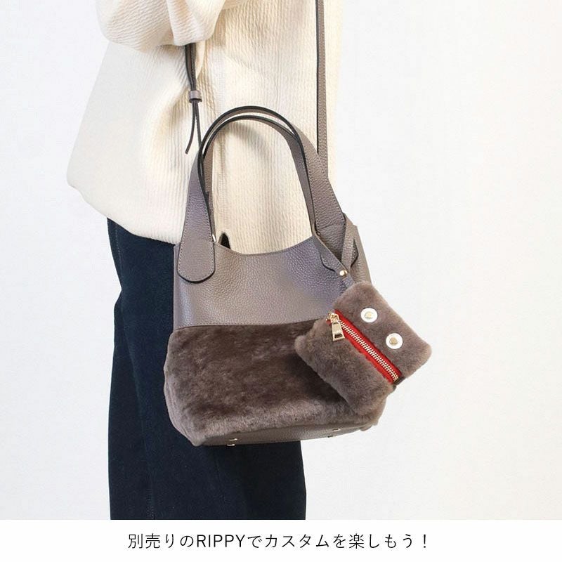 RIPANI リパーニ バッグ ムートンコンビ ANNA 2WAY Mサイズ I544OV
