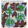 ペイントフラワーブラウン