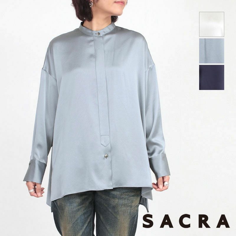 SACRA サクラ サテンシャツ TRIACE SATIN 124619071 | jolisac