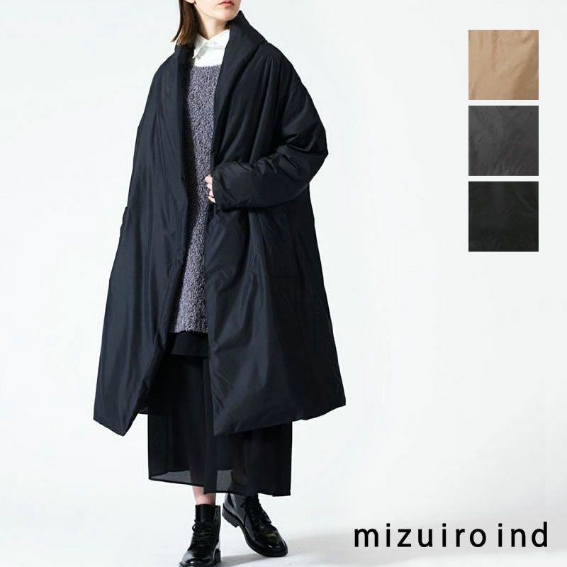mizuiro ind ミズイロインド ダウンコート ドレープロングガウン 3