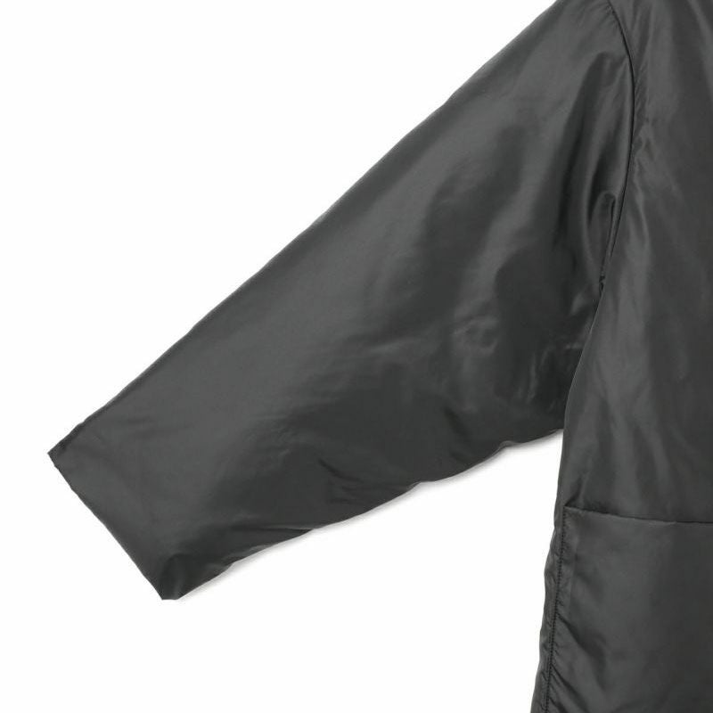mizuiro ind ミズイロインド　ドレープダウンコート　ブラック　Ｆサイズ ミズイロインド ロングダウンコート drape down coat ドレープダウン