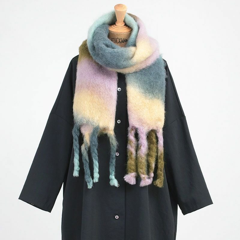 30%OFF】MANTAS EZCARAY マンタスエスカライ モヘアマフラー TIE DYE