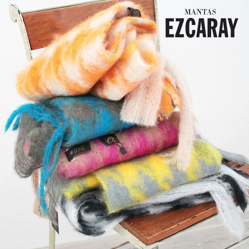 30%OFF】MANTAS EZCARAY マンタスエスカライ モヘアマフラー PATADE