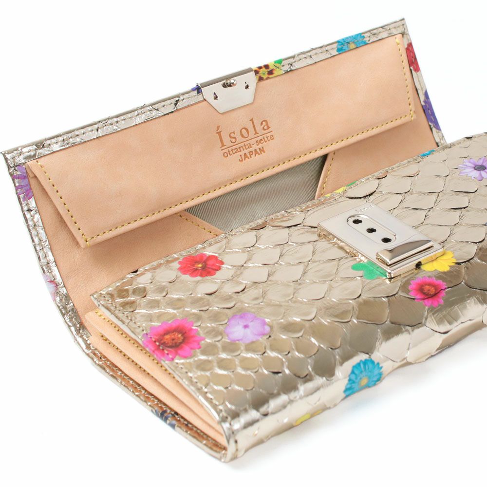 isola 財布 ギャルソン スリム SANTORINI ラミナフィオーレ 2601