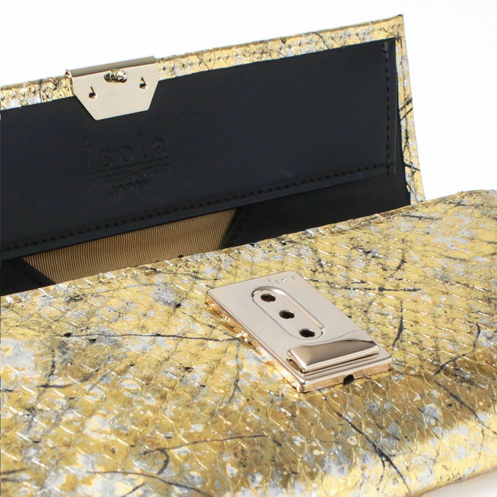 isola 財布 ギャルソン スリム SANTORINI KINTSUGI 2701 アイソラ