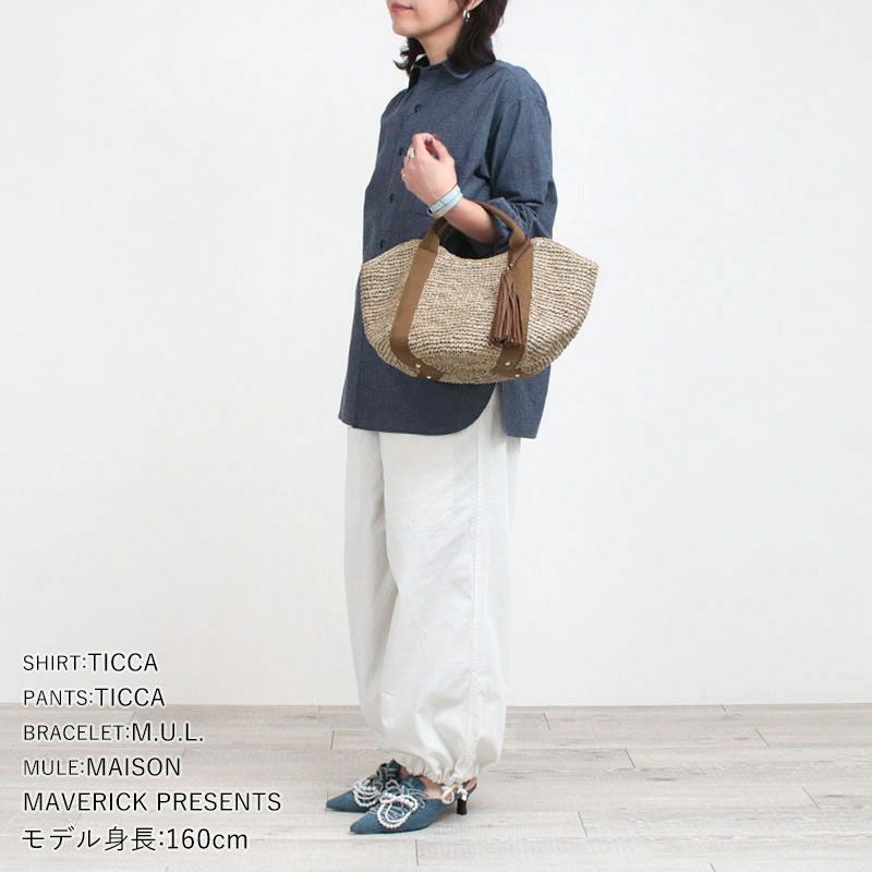ヴィオラドーロ かごバッグ SANDRO ラフィア V8087 VIOLAd'ORO | jolisac