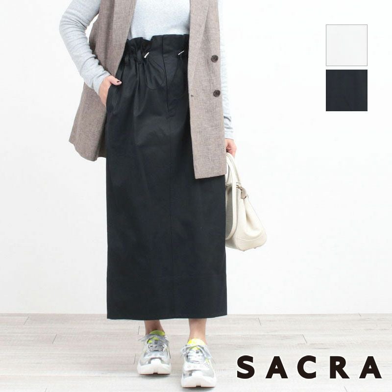 SACRA サクラ スカート H.COUNT DRY GABERDINE SKIRT 125123121 | jolisac