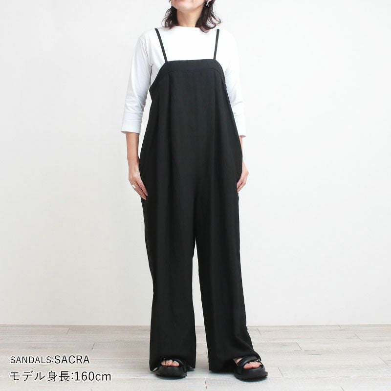 SACRA サクラ レーヨンリネン タンブル サロペット 125109051 | jolisac