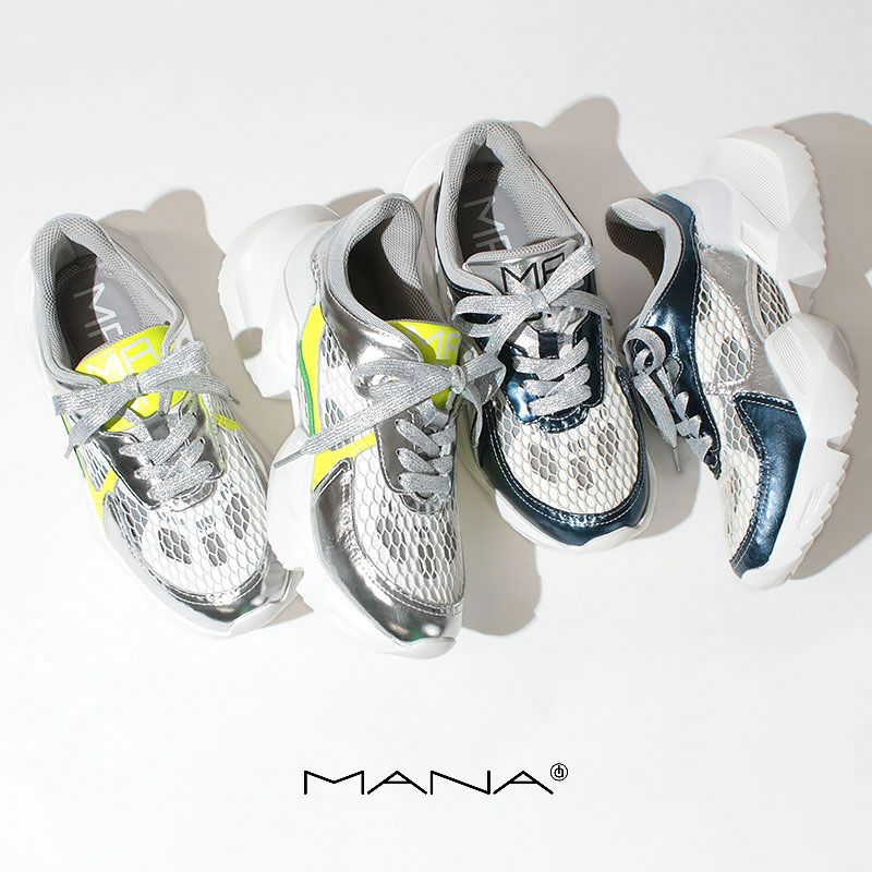 マナ MANA メタリックメッシュスニーカー マナ 556090 | jolisac