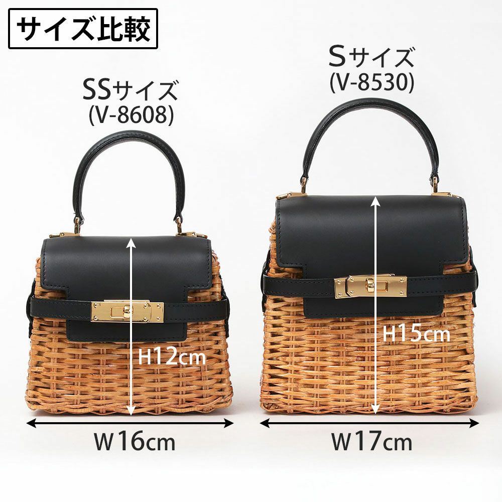 30%OFF ヴィオラドーロ かごバッグ MIRO スプリットラタン ターン