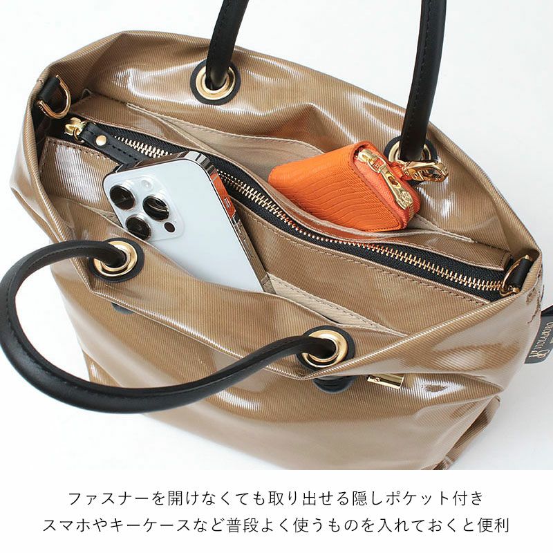 ヴィオラドーロ ビアンカ PVCトート Sサイズ VIOLAd'ORO V2254 | jolisac