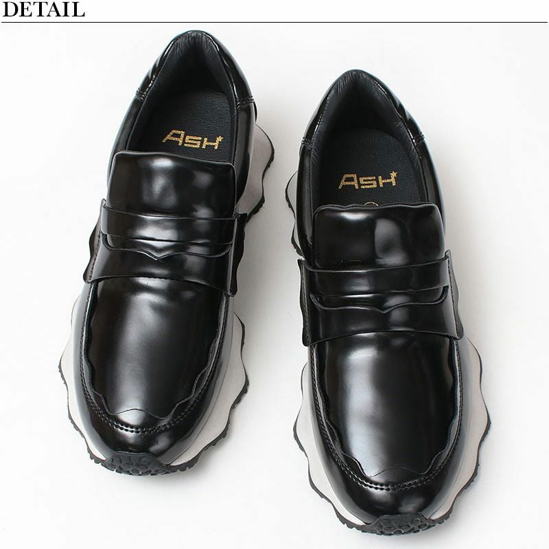 ASH アッシュ SCORPIO ローファースニーカー BLACK 150145 | jolisac