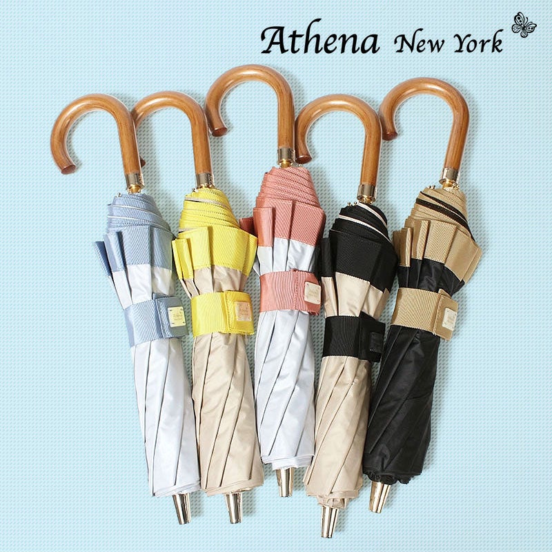 ATHENA NEW YORK アシーナニューヨーク 折りたたみ傘 晴雨兼用 MULTI
