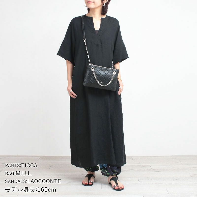 10%OFF TICCA ティッカ リネンワンピース TBES-408 | jolisac
