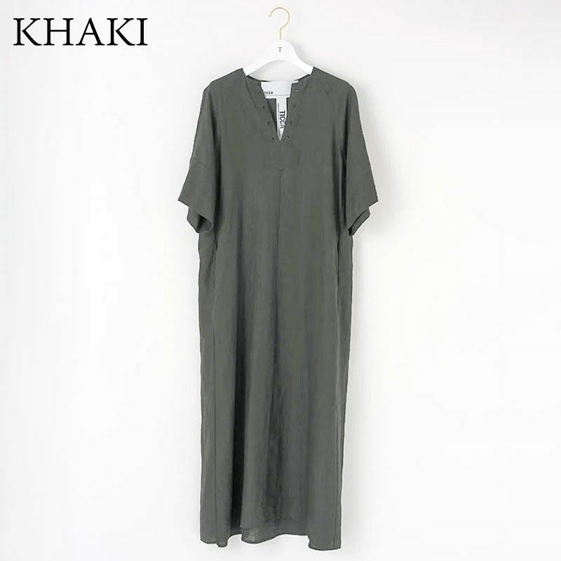 ■専用■美品 TICCA 3,2万 リネン100% マキシワンピース ティッカ 10%OFF TICCA ティッカ リネンワンピース TBES-408 | jolisac