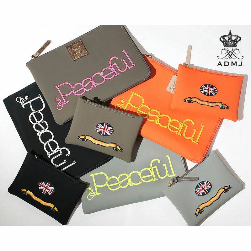 ADMJ マジックライト　コード刺繍 ショルダーバッグ ADMJ マジックライト コード刺繍 PEACEFULポーチセット 26AW01035