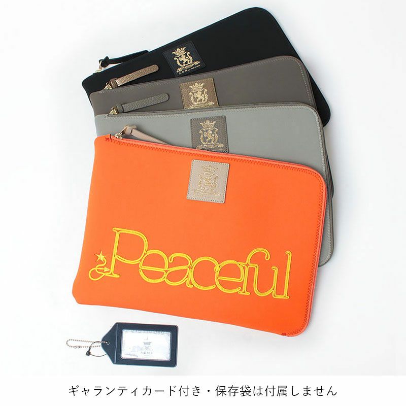 ADMJ マジックライト コード刺繍 PEACEFULポーチセット 26AW01035