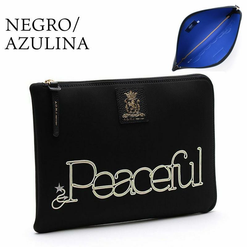 ADMJ マジックライト コード刺繍 PEACEFULポーチセット 26AW01035