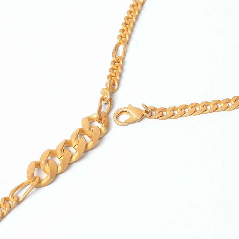 M.U.L. MULA024 チェーンネックレス マットゴールド48 mul・スクエアチェーンネックレス マットゴールド M.U.L. スクエア