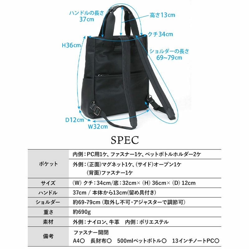 LAQUOH ラク―オ ミニマルリュックM NED-031614 | jolisac