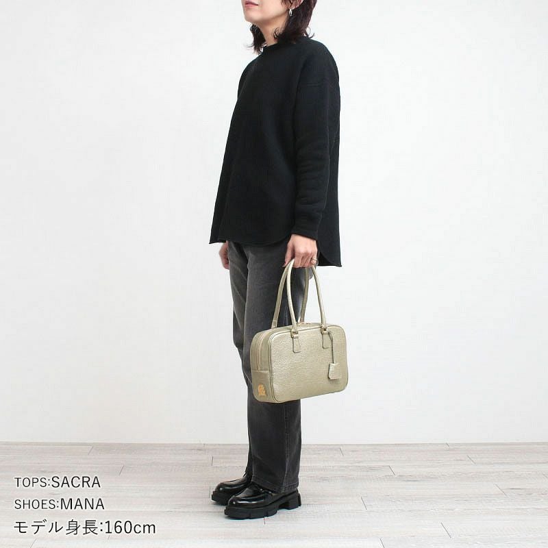 ADMJ ボストンバッグ 牛革シュリンク ACS01140J CHAMPAGNE | jolisac