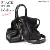 ブラック洗い加工レザーショルダー