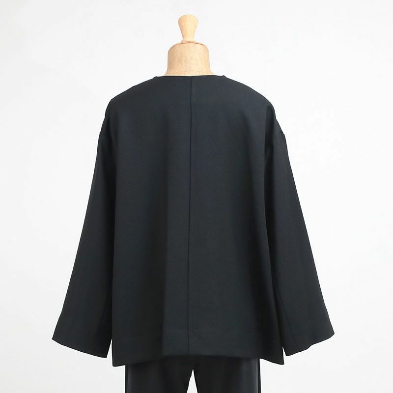 新品未使用 定価12.1万 DOMELLE LINTON ノーカラージャケット Traditional Weatherwear トラディショナルウェザーウェア 
