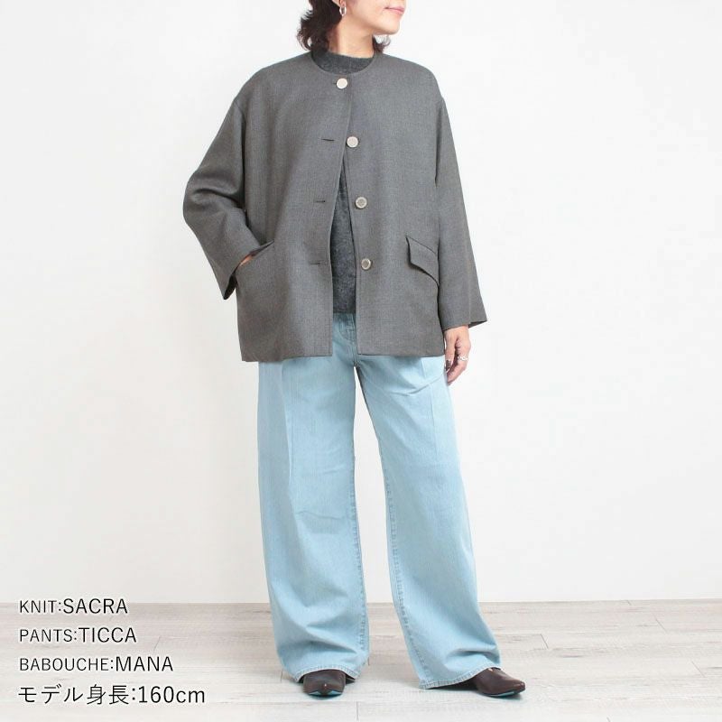 TRADITIONAL WEATHERWEAR アウター LINTON ショート丈 ノーカラー